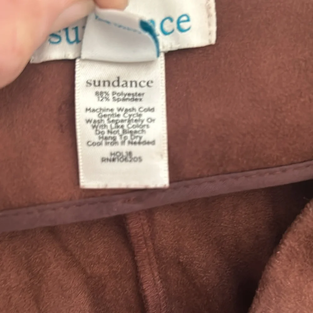 NWOT Sundance faux suede brown lux leggings - Picture 9 of 9